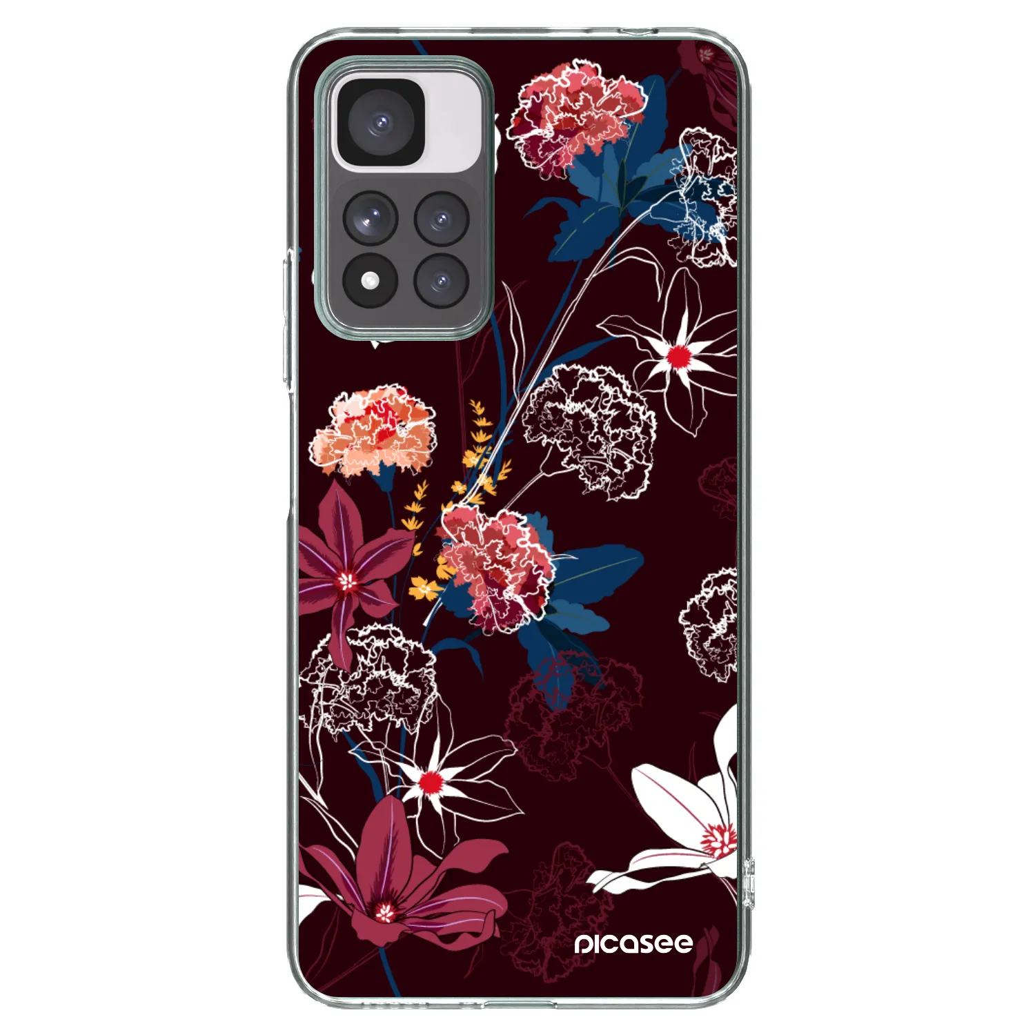 Picasee Xiaomi Redmi Note 11 Pro+ 5G Hülle - Transparentes Silikon - Dark Meadow