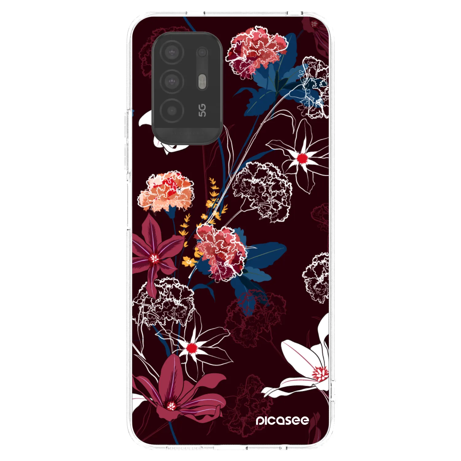 Picasee OPPO A94 5G Hülle - Transparentes Silikon - Dark Meadow
