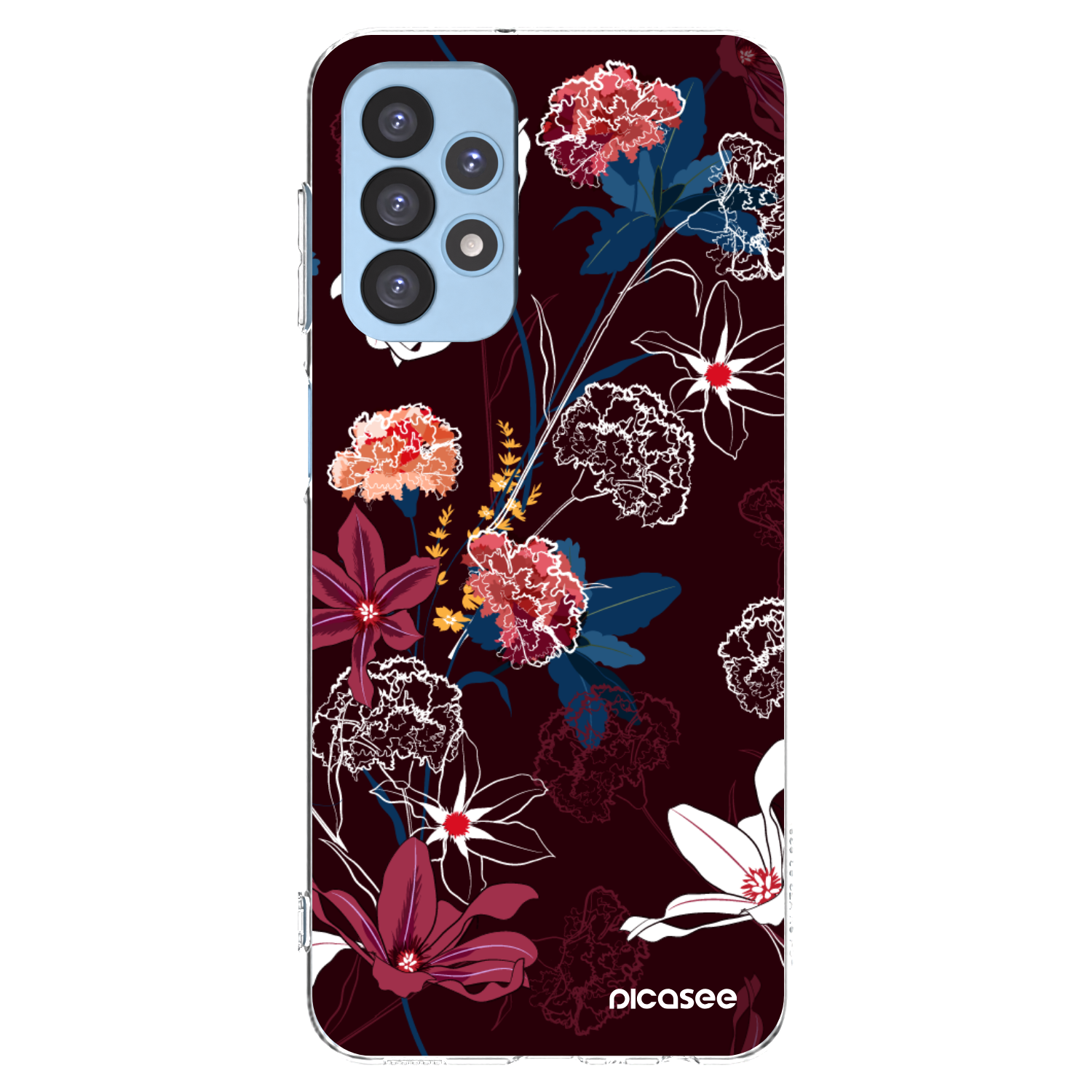 Picasee Samsung Galaxy A23 A235F 4G Hülle - Transparentes Silikon - Dark Meadow