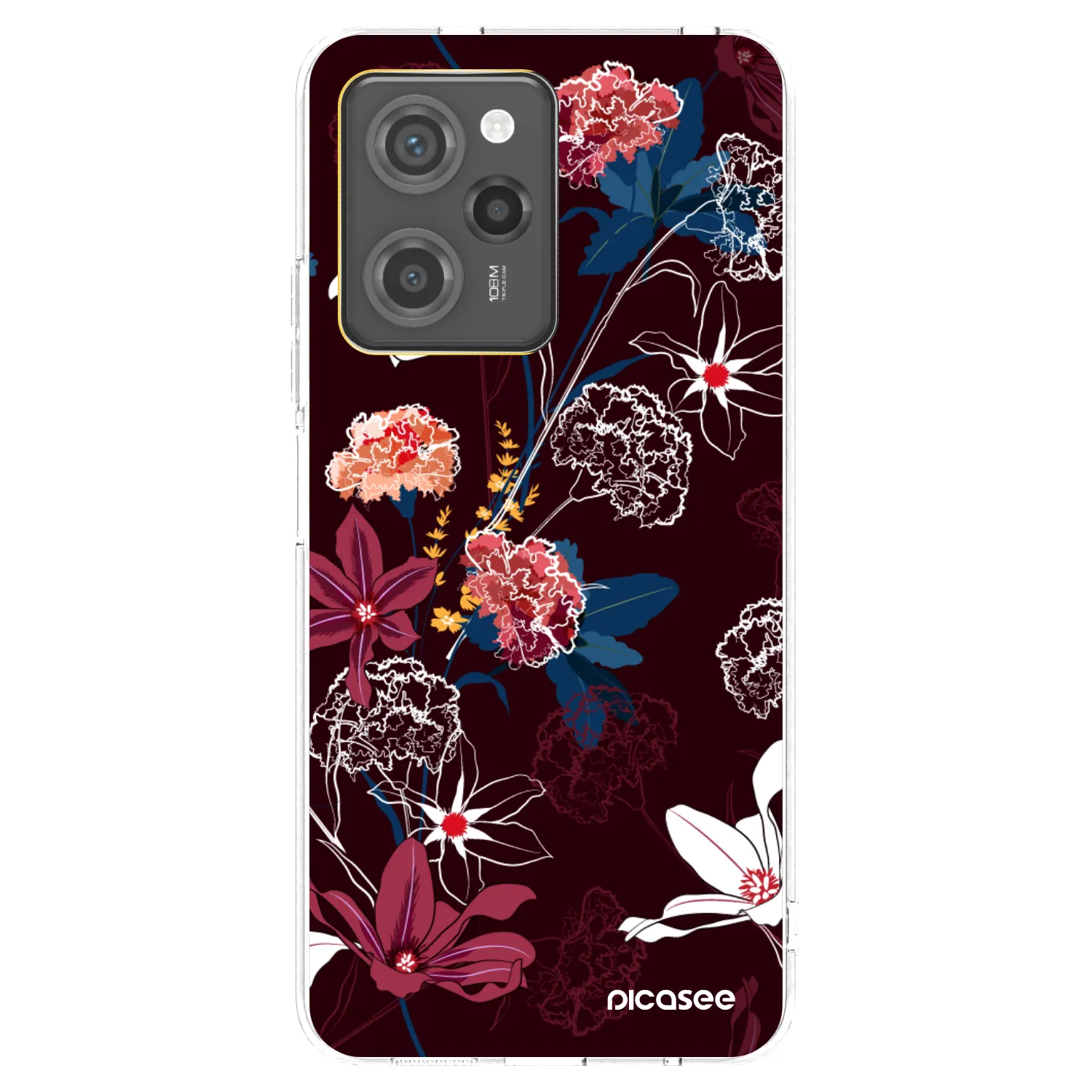 Picasee Xiaomi Poco X5 Pro Hülle - Schwarzes Silikon - Dark Meadow