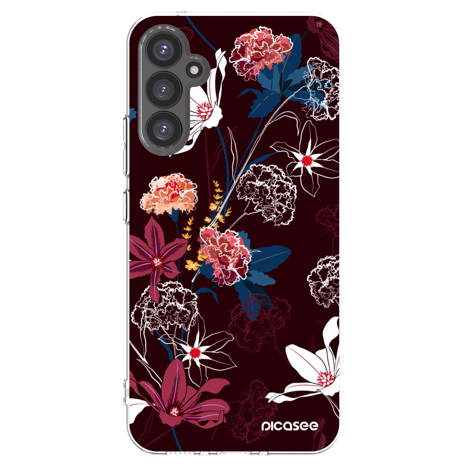 Picasee Samsung Galaxy A34 5G A346B Hülle - Transparentes Silikon - Dark Meadow