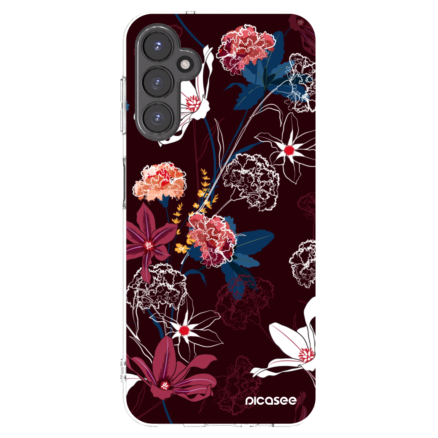 Picasee Samsung Galaxy A14 4G A145R Hülle - Transparentes Silikon - Dark Meadow