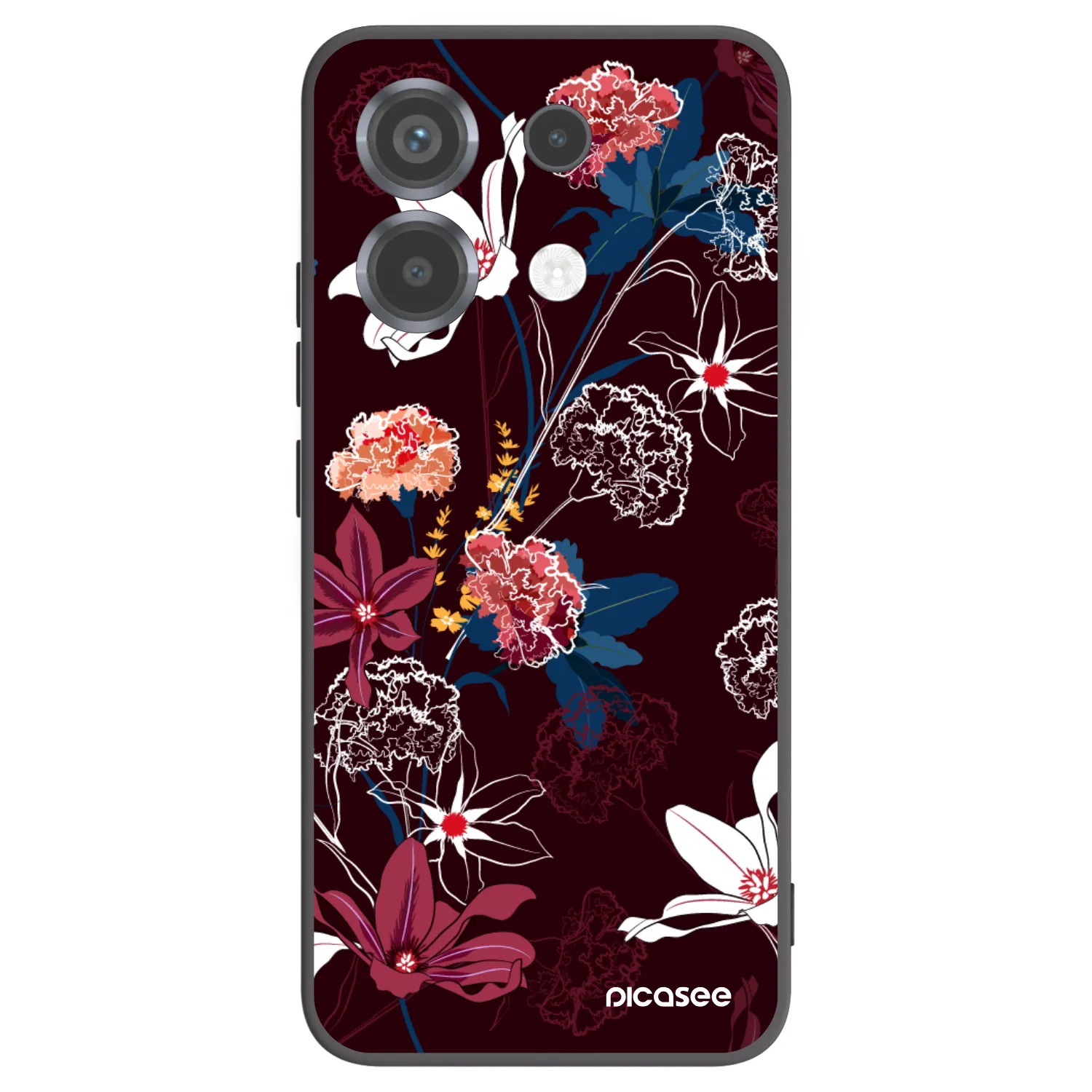 Picasee Xiaomi Poco X6 Hülle - Schwarzes Silikon - Dark Meadow