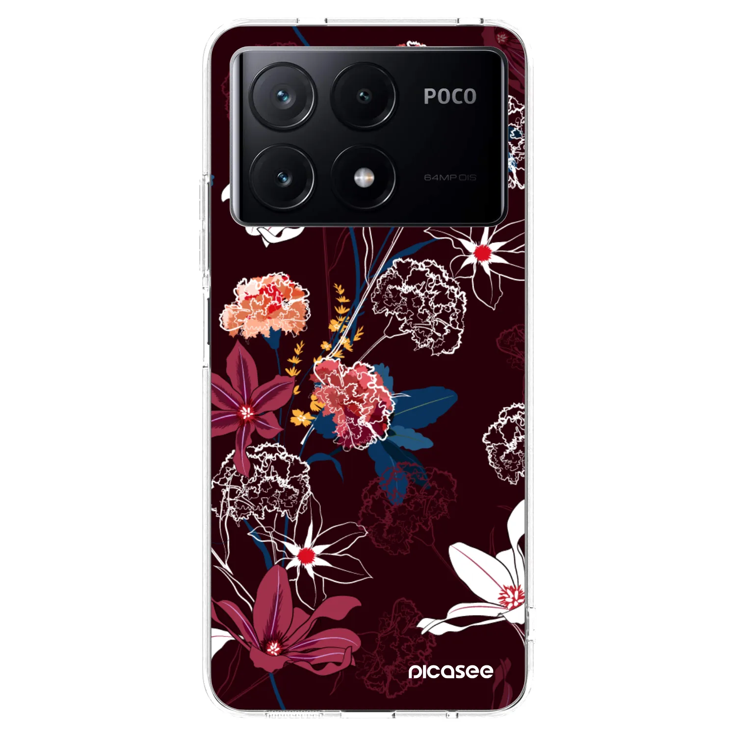 Picasee Xiaomi Poco X6 Pro Hülle - Transparentes Silikon - Dark Meadow