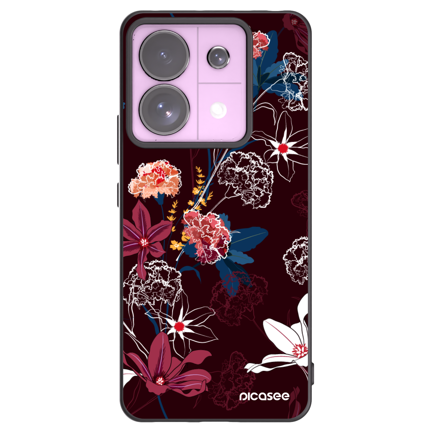 Picasee Xiaomi Redmi Note 13 Pro 5G Hülle - Schwarzes Silikon - Dark Meadow