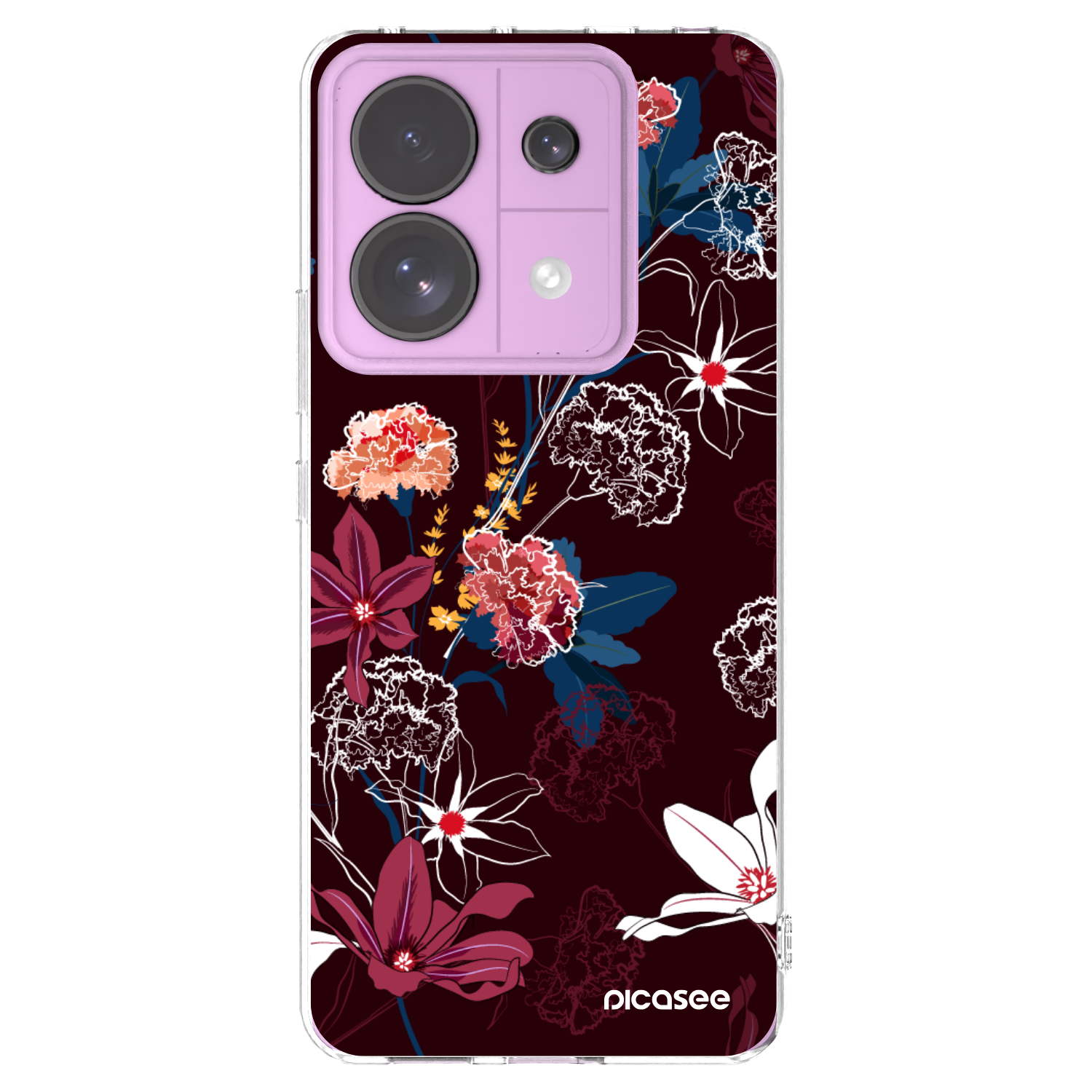 Picasee Xiaomi Redmi Note 13 Pro 5G Hülle - Transparentes Silikon - Dark Meadow