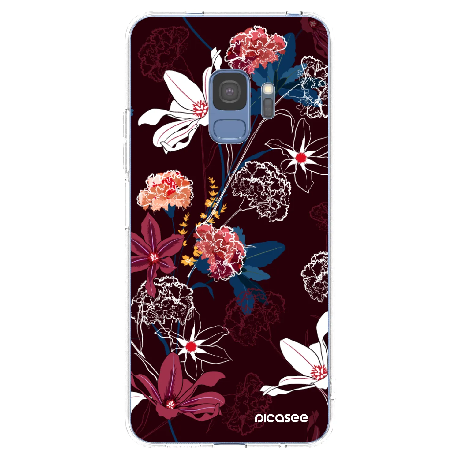 Picasee Samsung Galaxy S9 G960F Hülle - Transparentes Silikon - Dark Meadow