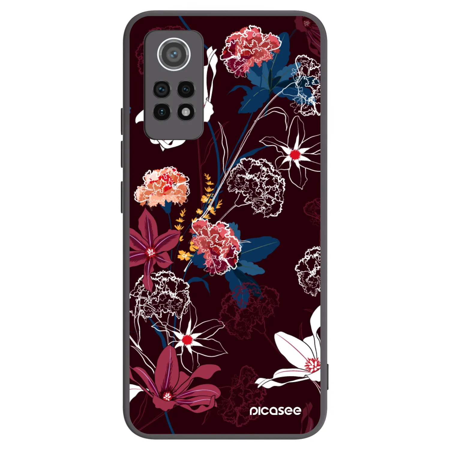 Picasee Xiaomi Redmi Note 12 Pro 4G Hülle - Schwarzes Silikon - Dark Meadow