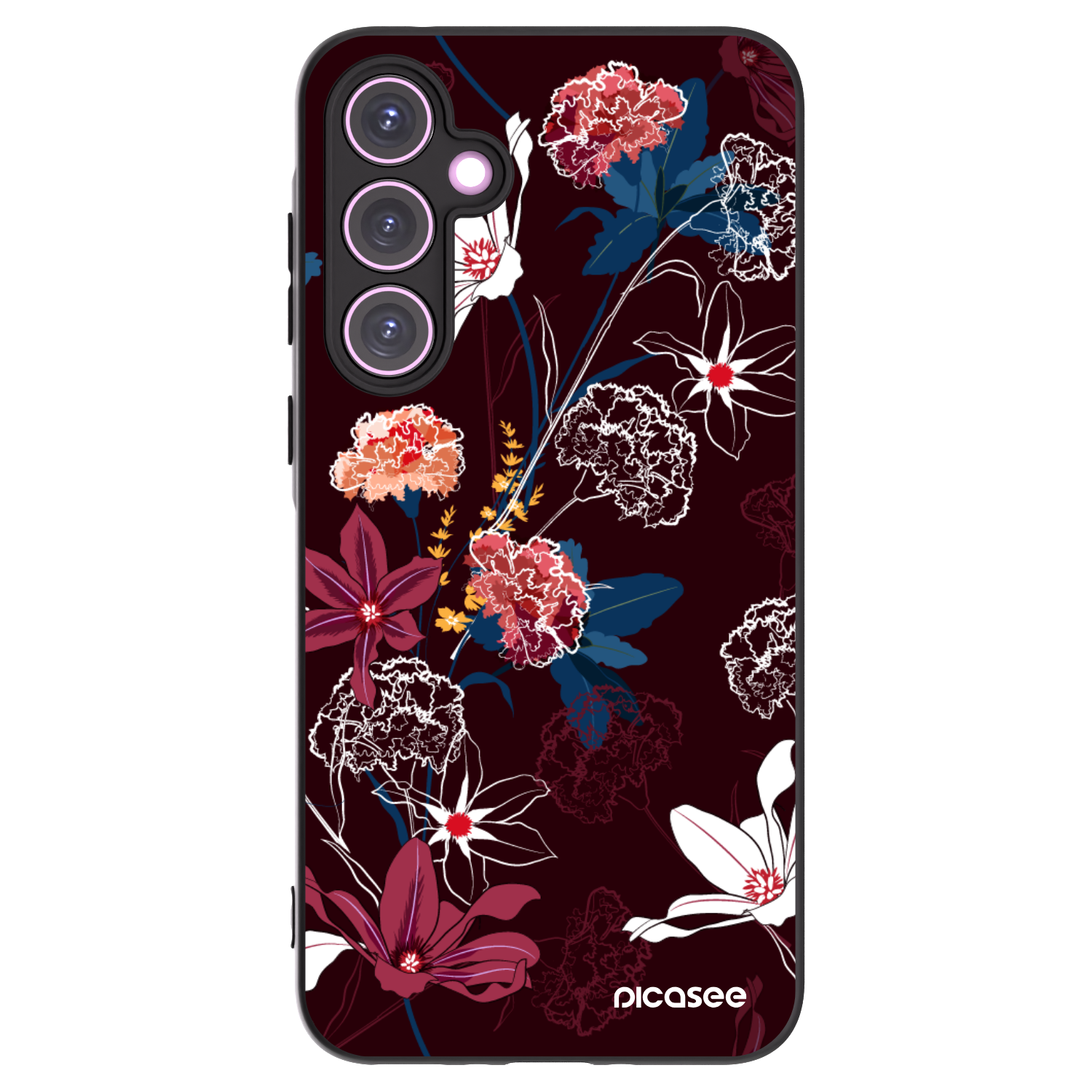 Picasee Samsung Galaxy A35 5G A356B Hülle - Schwarzes Silikon - Dark Meadow