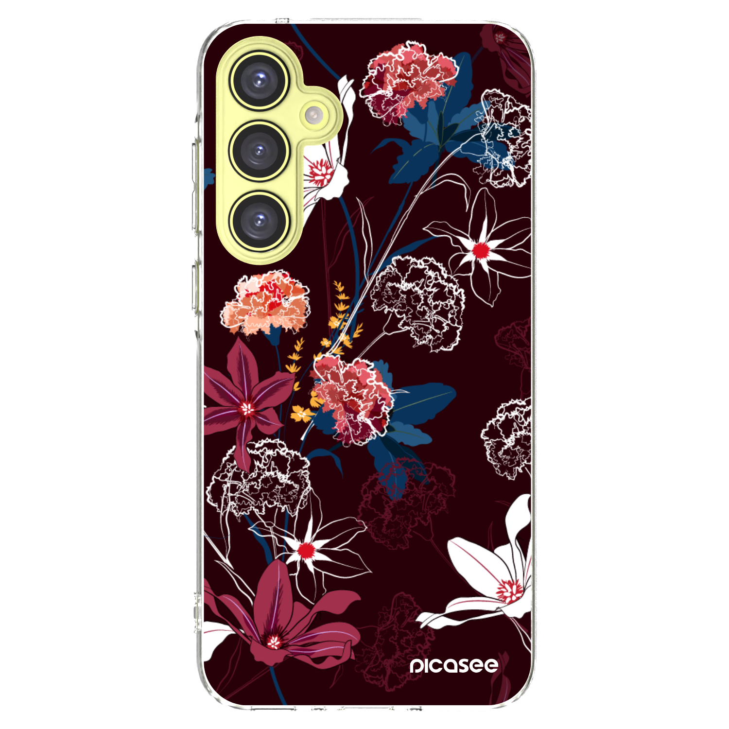 Picasee Samsung Galaxy A35 5G A356B Hülle - Transparentes Silikon - Dark Meadow
