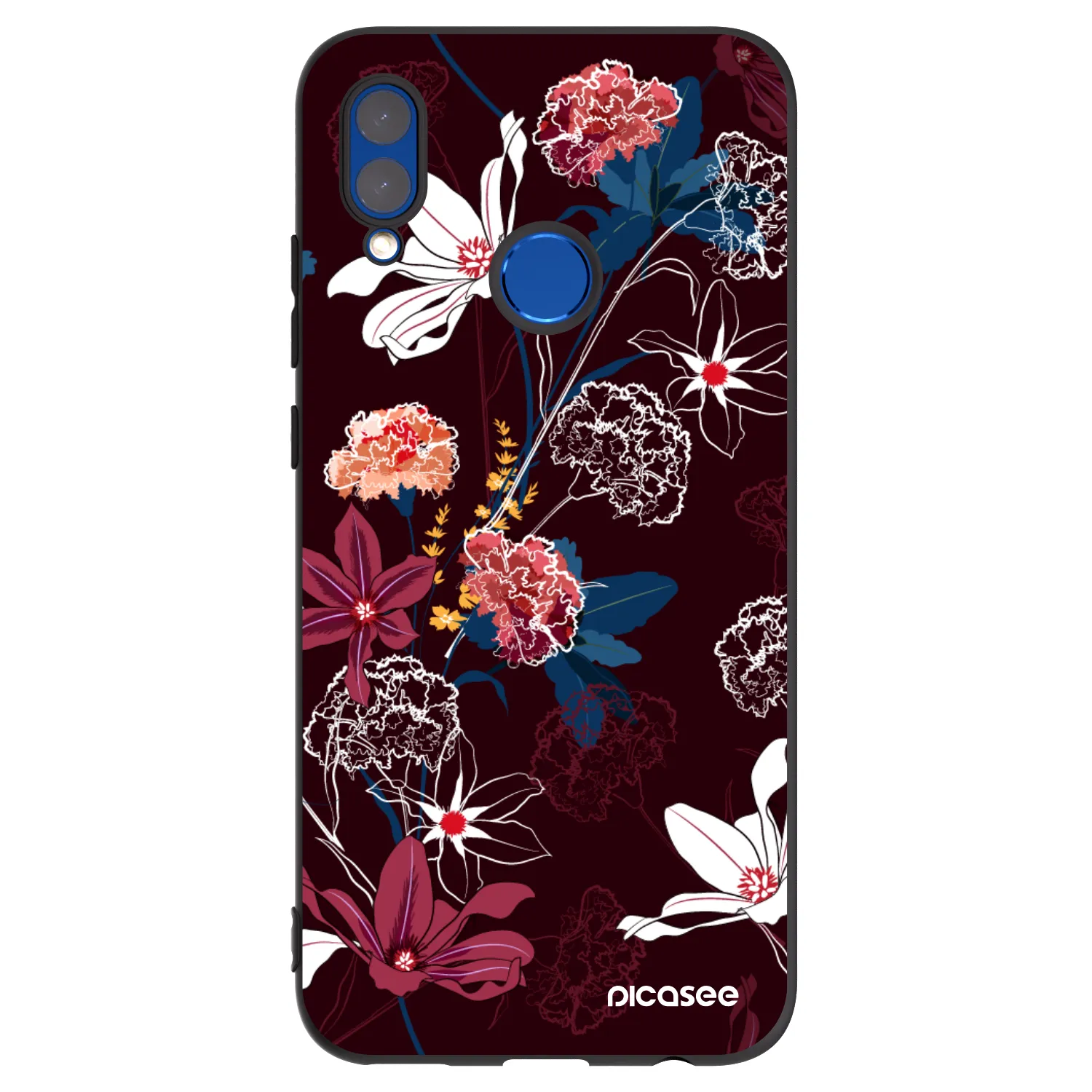 Picasee Huawei P Smart 2019 Hülle - Schwarzes Silikon - Dark Meadow