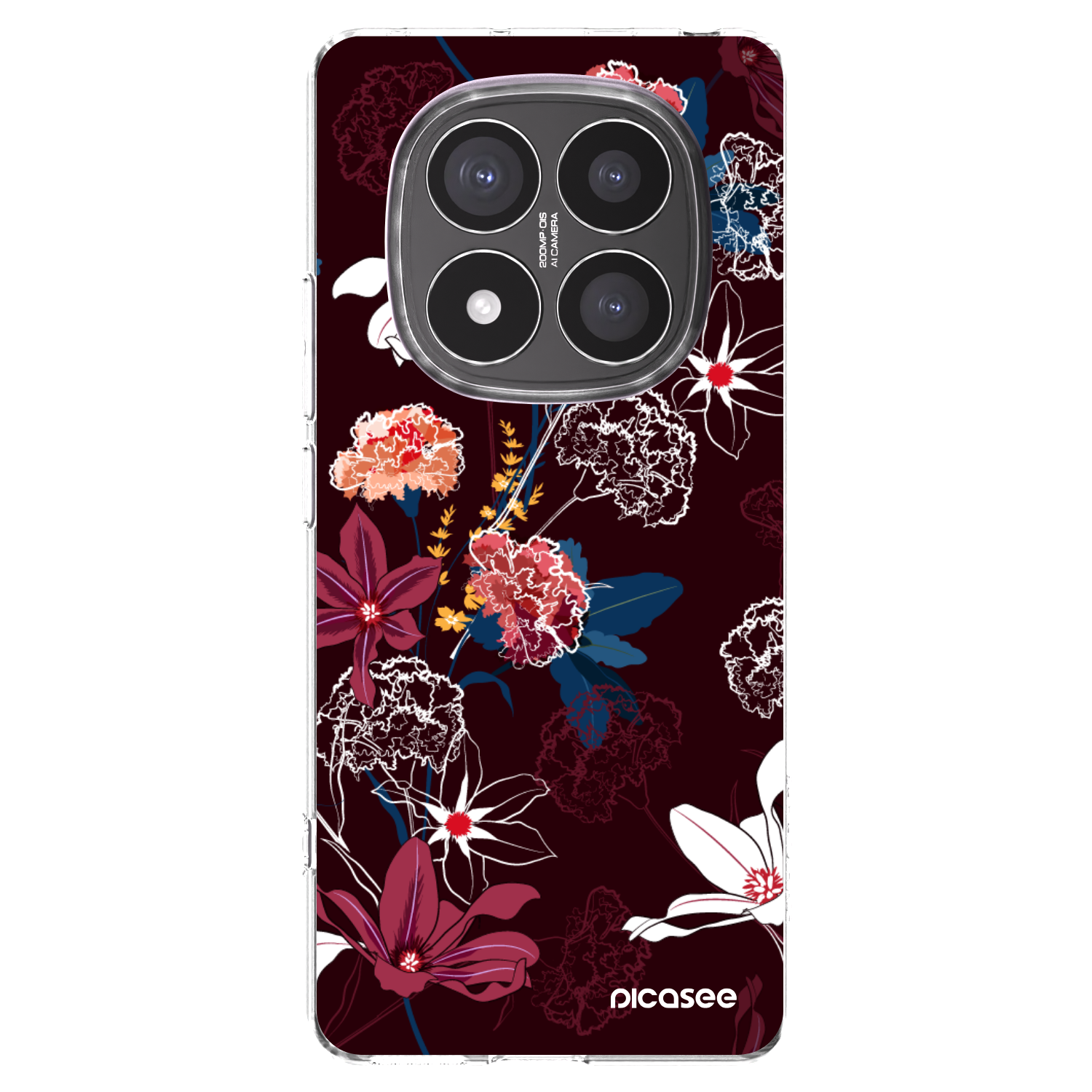 Picasee Xiaomi Redmi Note 14 Pro+ 5G Hülle - Transparentes Silikon - Dark Meadow