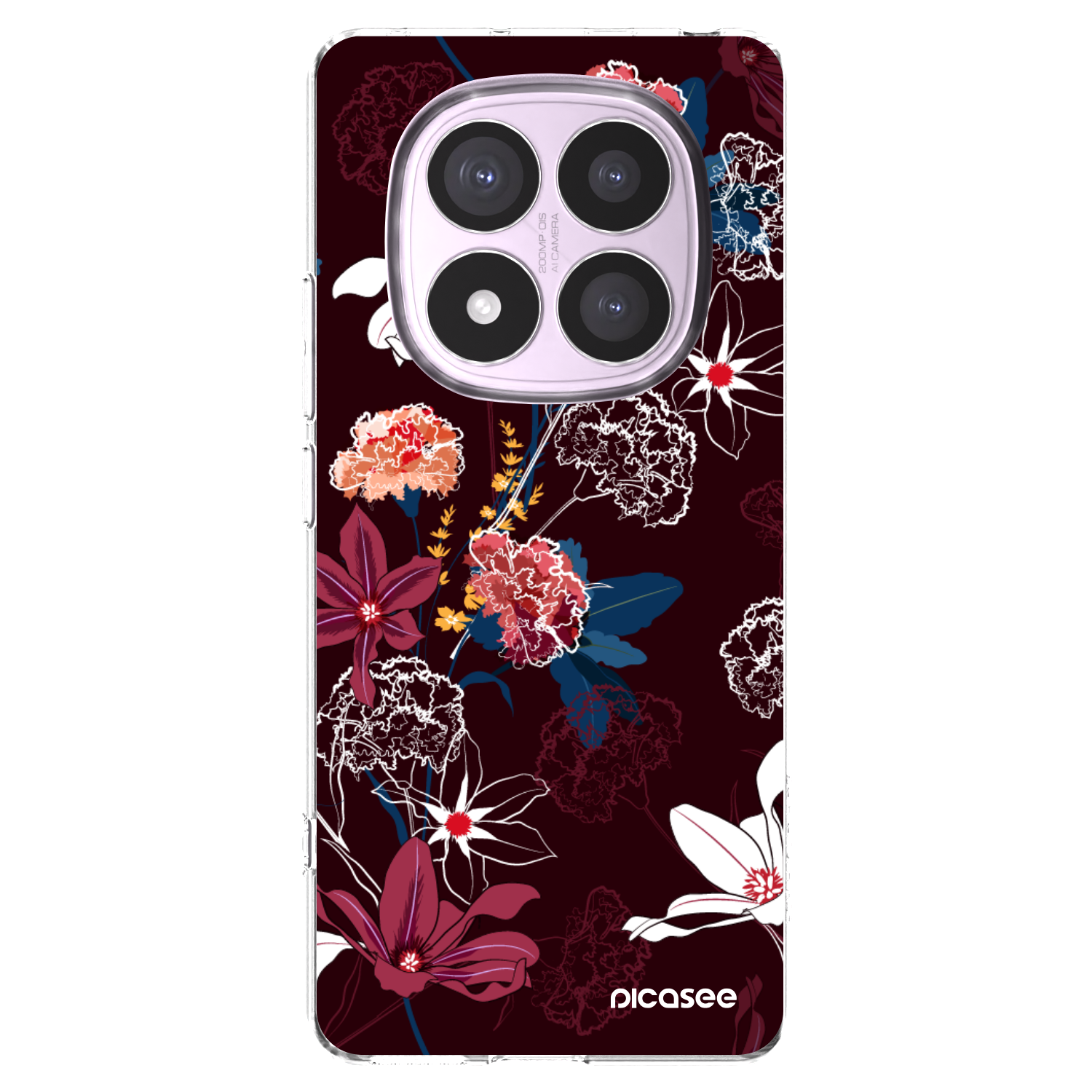 Picasee Xiaomi Redmi Note 14 Pro 5G Hülle - Transparentes Silikon - Dark Meadow
