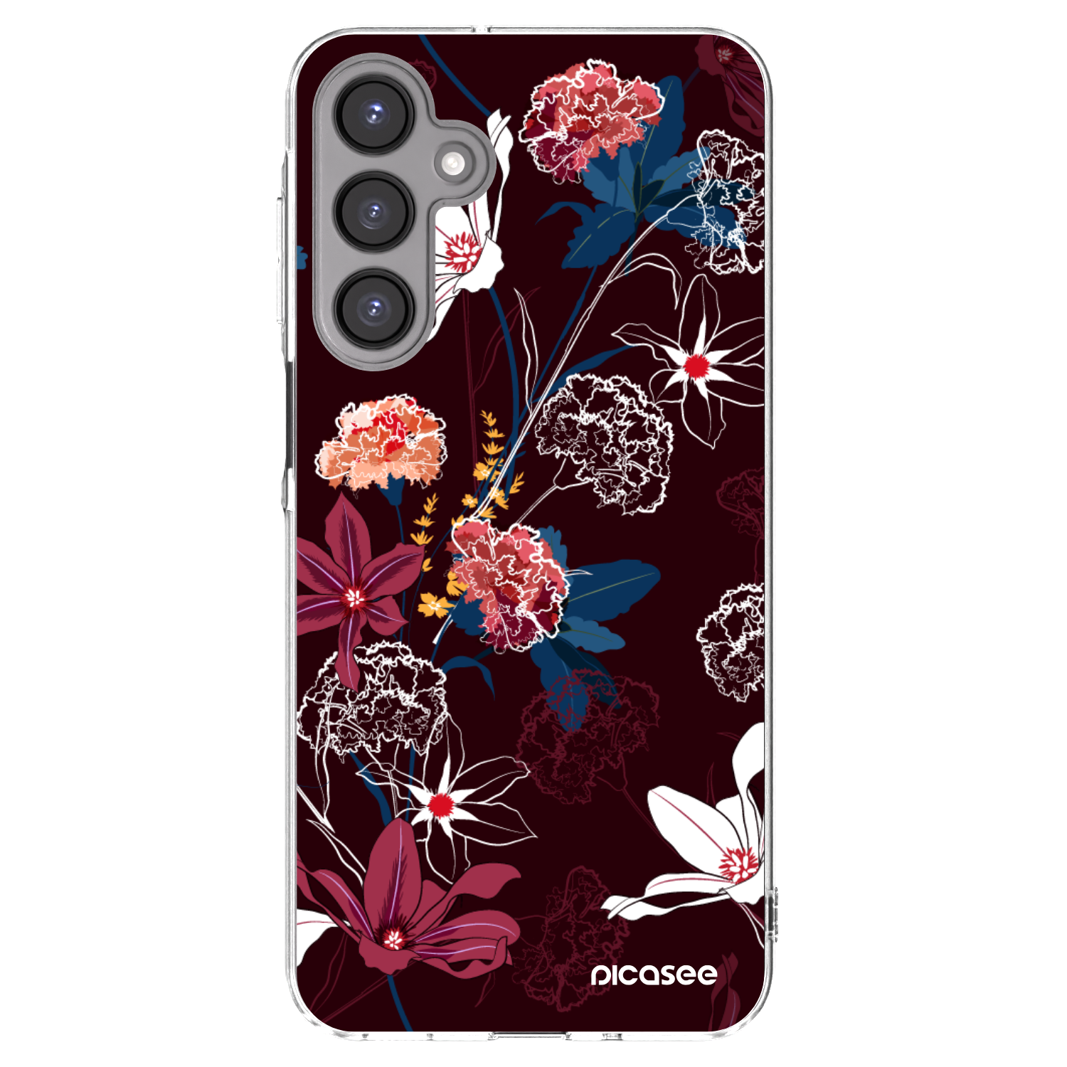 Picasee Samsung Galaxy A16 5G Hülle - Transparentes Silikon - Dark Meadow