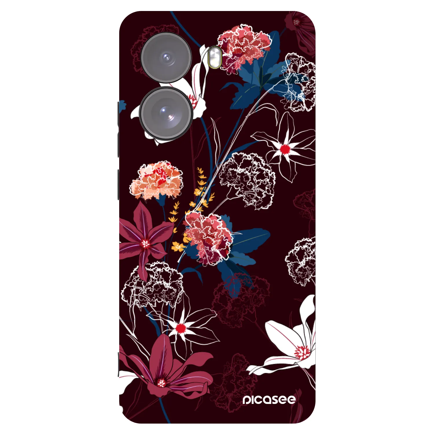Picasee Xiaomi Poco X7 Hülle - Schwarzes Silikon - Dark Meadow