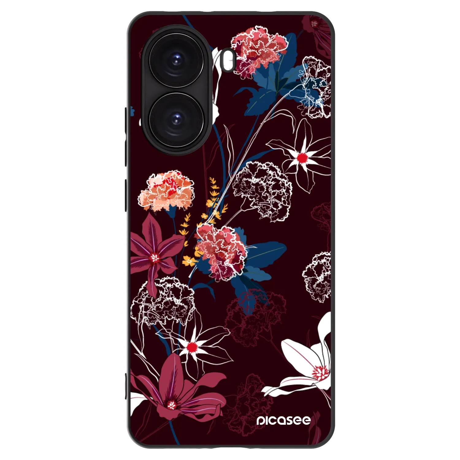 Picasee Xiaomi Poco X7 Pro 5G Hülle - Schwarzes Silikon - Dark Meadow