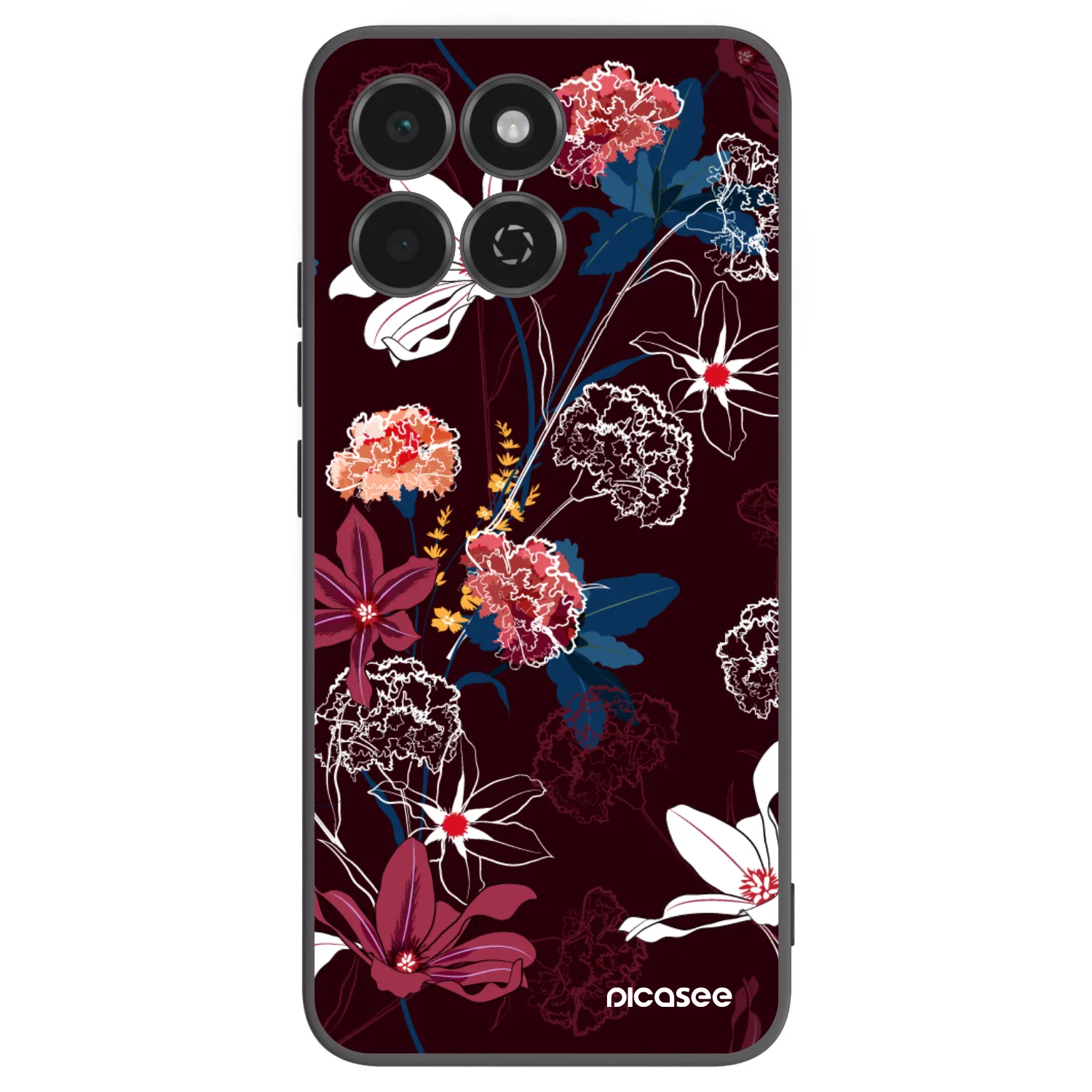Picasee Honor 200 Smart 5G Hülle - Schwarzes Silikon - Dark Meadow