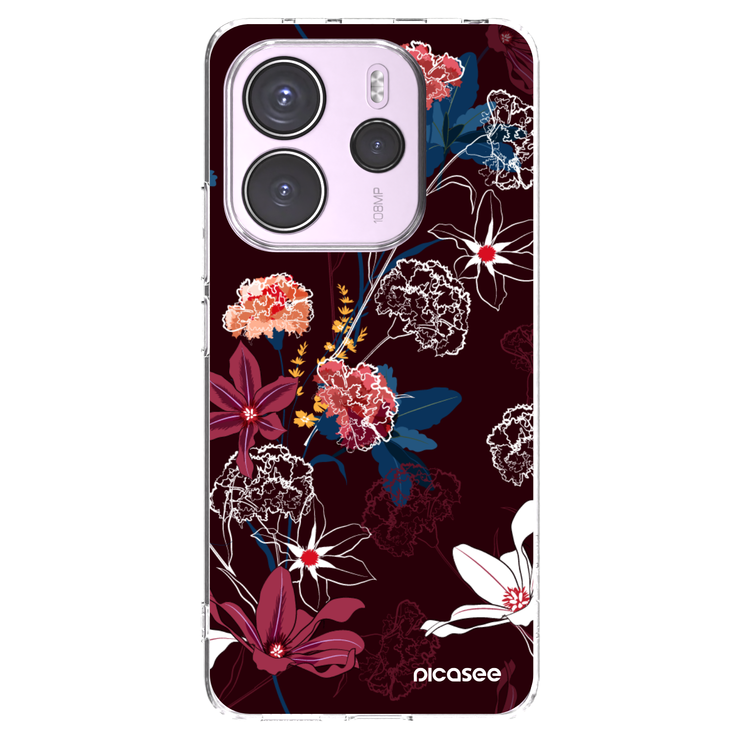 Picasee Xiaomi Redmi Note 14 4G Hülle - Transparentes Silikon - Dark Meadow