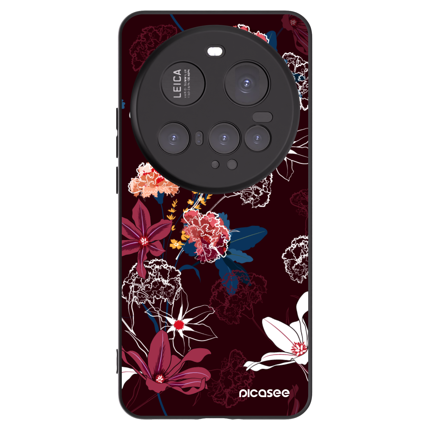 Picasee Xiaomi 15 Ultra Hülle - Schwarzes Silikon - Dark Meadow