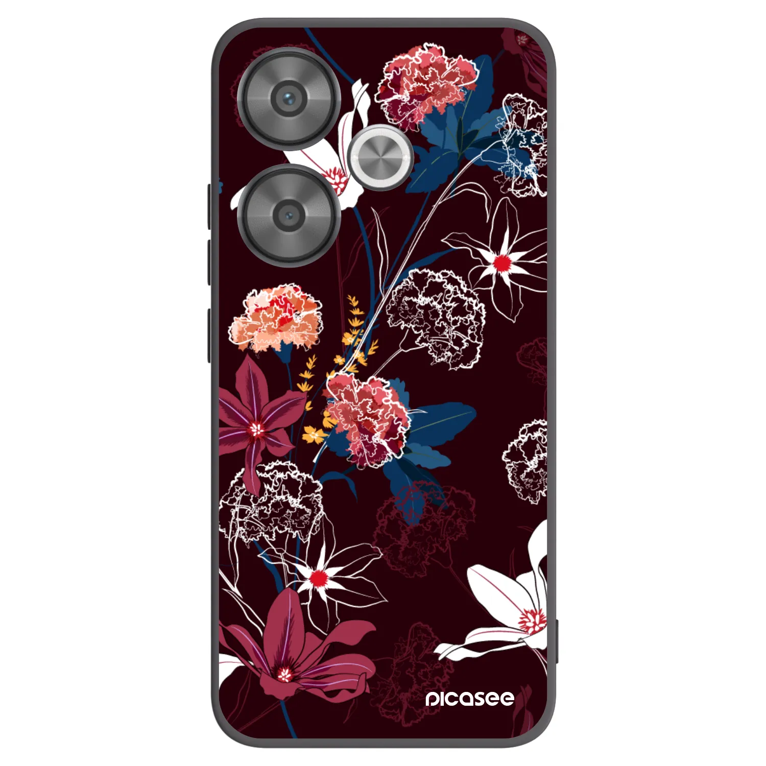 Picasee Xiaomi Poco F6 Hülle - Schwarzes Silikon - Dark Meadow
