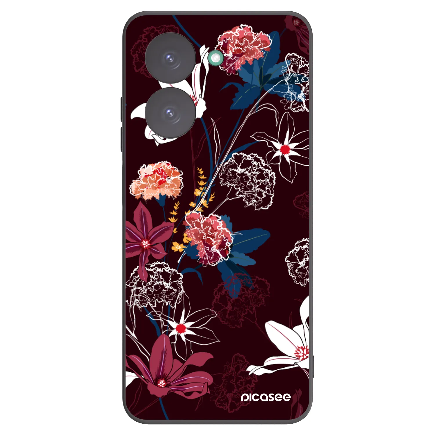 Picasee Xiaomi Redmi A5 Hülle - Schwarzes Silikon - Dark Meadow