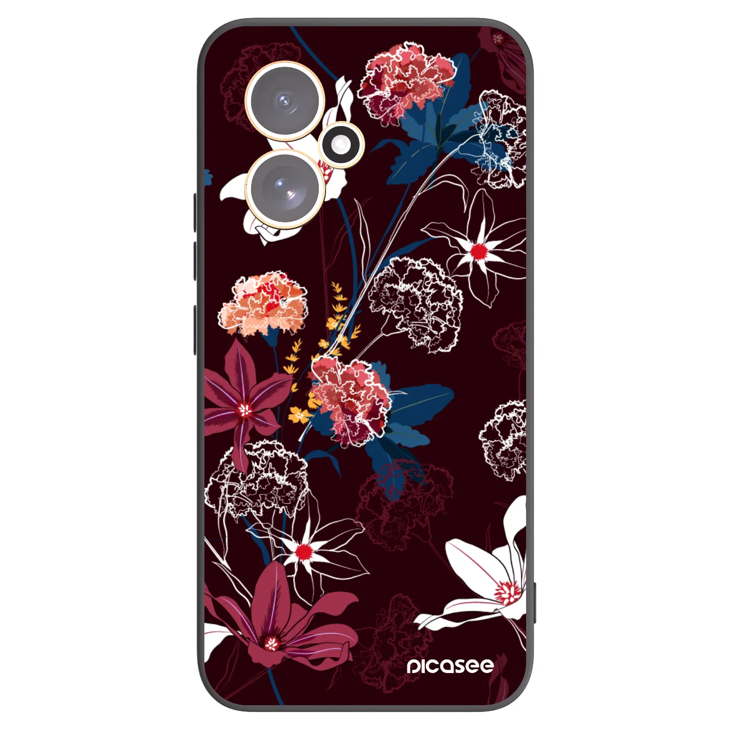 Picasee Honor 400 5G Hülle - Schwarzes Silikon - Dark Meadow