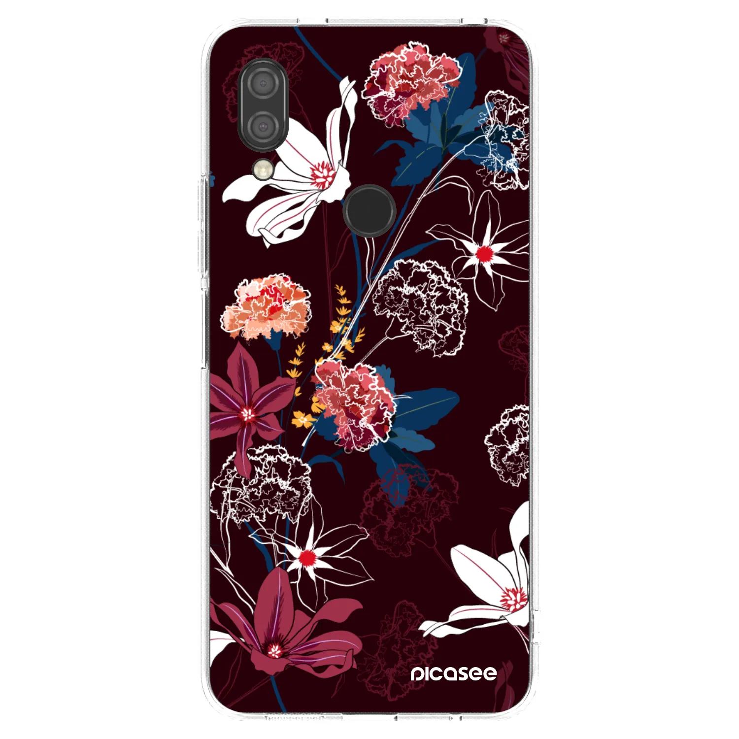 Picasee Xiaomi Redmi 7 Hülle - Transparentes Silikon - Dark Meadow