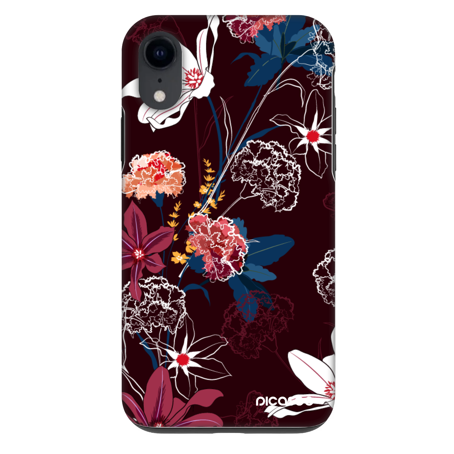 Picasee Fashion Case für Apple iPhone XR - Dark Meadow