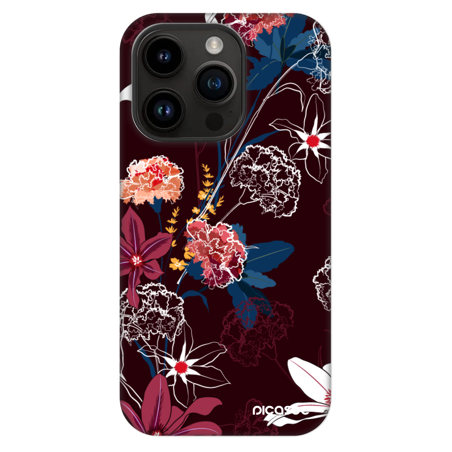Picasee Fashion Case MagSafe für Apple iPhone 14 Pro - Dark Meadow