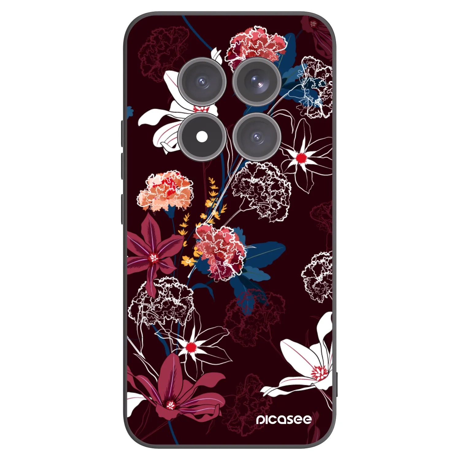 Picasee Xiaomi Redmi Note 15 Pro+ Hülle - Schwarzes Silikon - Dark Meadow