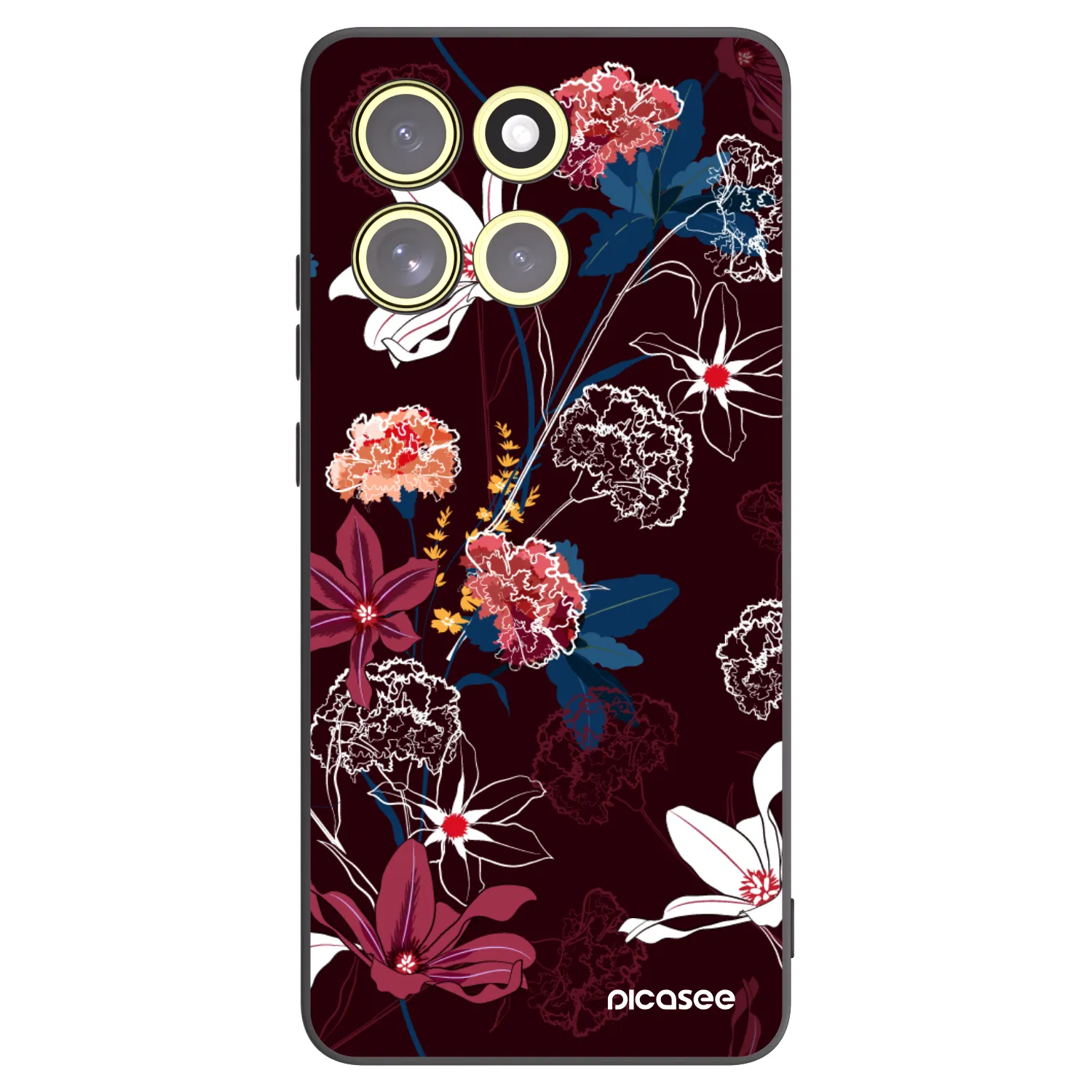 Picasee Motorola Moto G86 Power 5G Hülle - Schwarzes Silikon - Dark Meadow