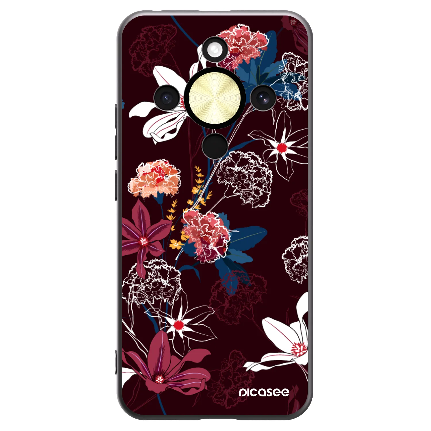 Picasee Honor Magic8 Lite 5G Hülle - Schwarzes Silikon - Dark Meadow