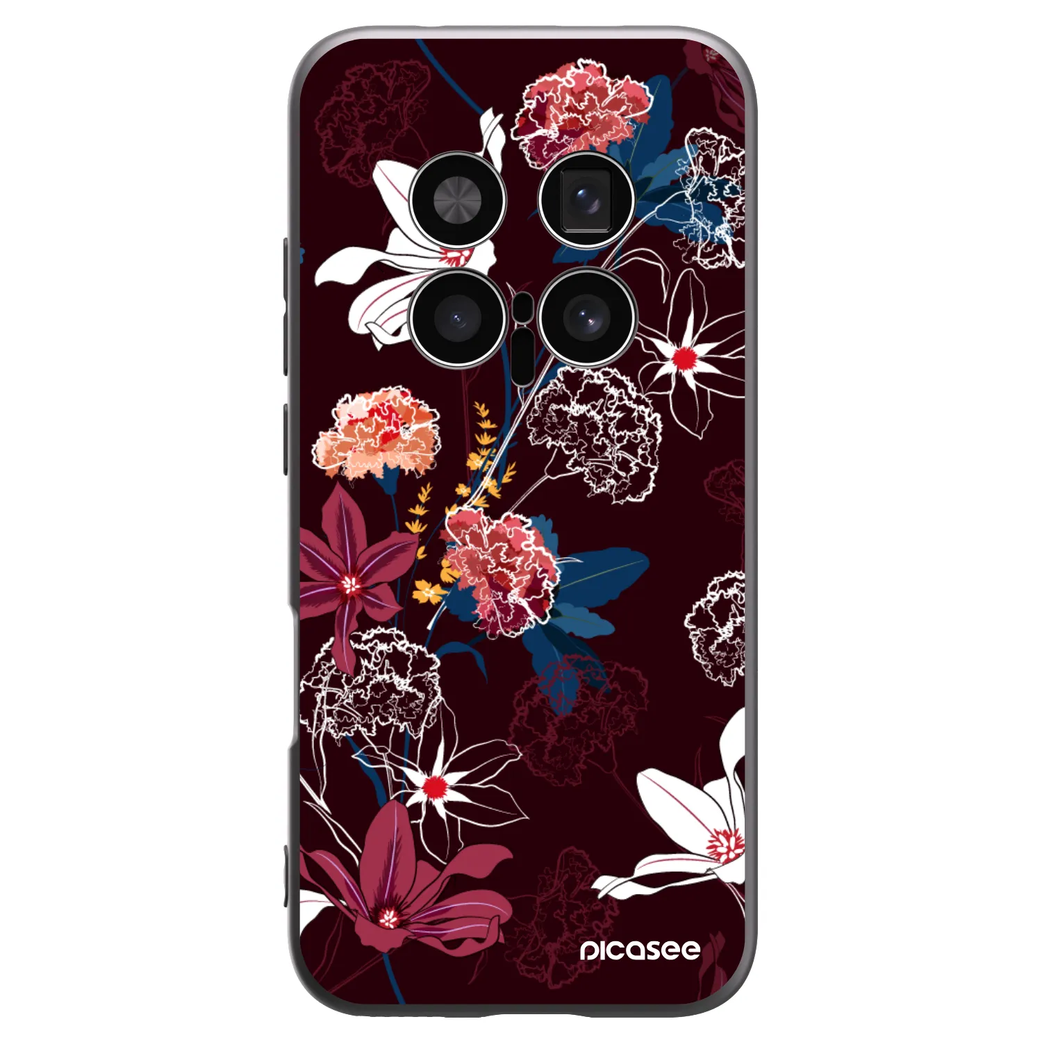 Picasee Honor Magic8 Pro 5G Hülle - Schwarzes Silikon - Dark Meadow