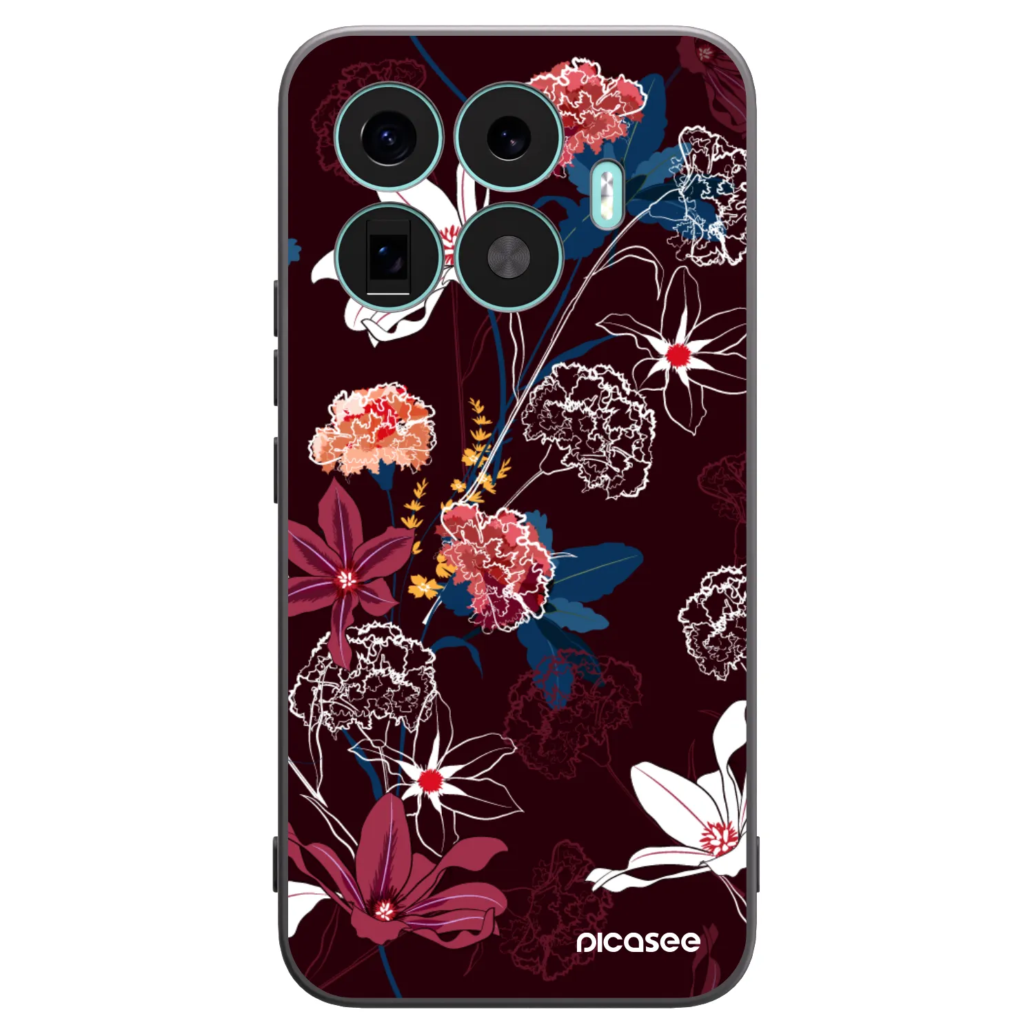 Picasee Xiaomi 17T Pro Hülle - Schwarzes Silikon - Dark Meadow