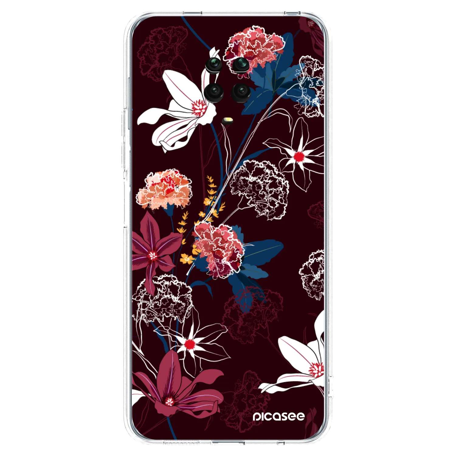 Picasee Xiaomi Redmi Note 9 Pro Hülle - Transparentes Silikon - Dark Meadow