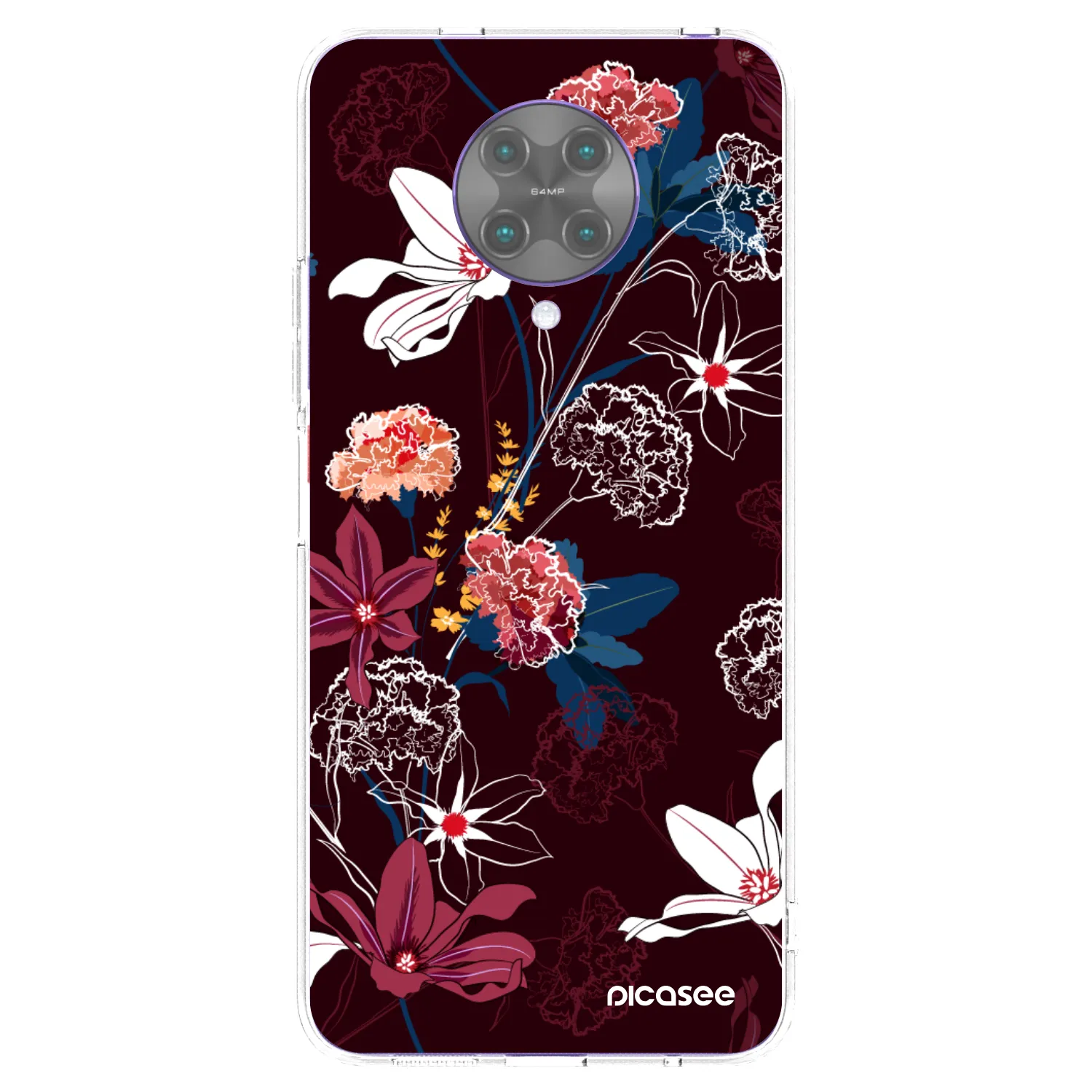 Picasee Xiaomi Poco F2 Pro Hülle - Transparentes Silikon - Dark Meadow