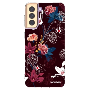 Picasee Samsung Galaxy S21+ 5G G996F Hülle - Transparentes Silikon - Dark Meadow