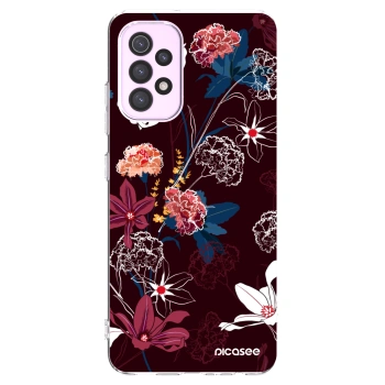 Picasee Samsung Galaxy A32 5G A326B Hülle - Transparentes Silikon - Dark Meadow