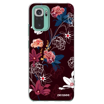 Picasee Xiaomi Redmi Note 10 Pro Hülle - Transparentes Silikon - Dark Meadow
