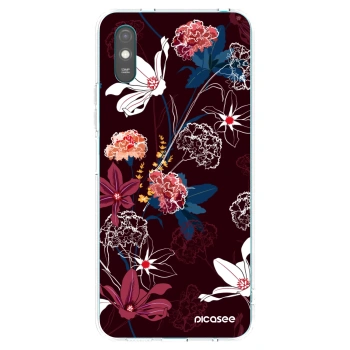 Picasee Xiaomi Redmi 9AT Hülle - Transparentes Silikon - Dark Meadow