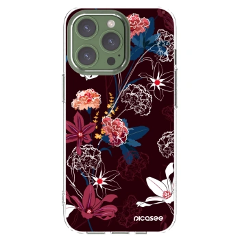 Picasee Apple iPhone 13 Pro Hülle - Transparentes Silikon - Dark Meadow