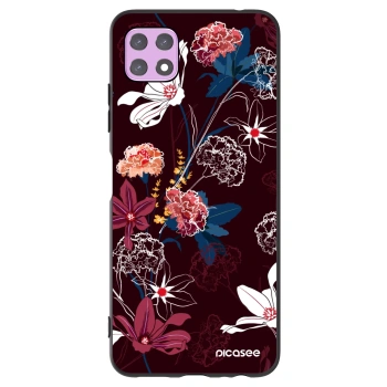 Picasee Samsung Galaxy A22 A226B 5G Hülle - Schwarzes Silikon - Dark Meadow