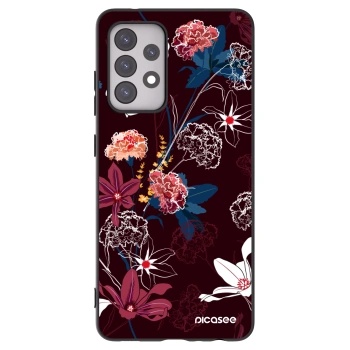 Picasee Samsung Galaxy A52s 5G A528B Hülle - Schwarzes Silikon - Dark Meadow