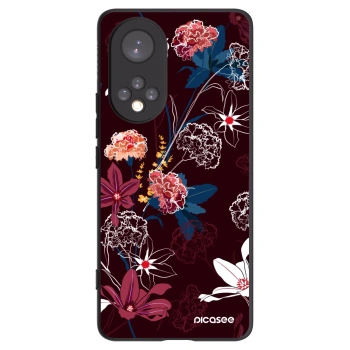 Picasee Honor 50 5G Hülle - Schwarzes Silikon - Dark Meadow