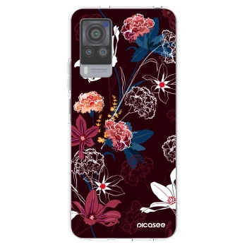 Picasee Vivo X60 Pro 5G Hülle - Transparentes Silikon - Dark Meadow