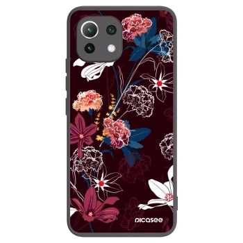 Picasee Xiaomi 11 Lite 5G NE Hülle - Schwarzes Silikon - Dark Meadow