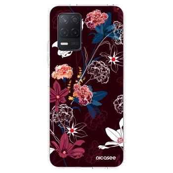 Picasee Realme 8 5G Hülle - Transparentes Silikon - Dark Meadow