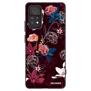 Picasee Xiaomi Redmi Note 11 Pro Hülle - Schwarzes Silikon - Dark Meadow