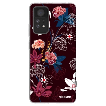 Picasee Xiaomi Redmi Note 11 Pro Hülle - Transparentes Silikon - Dark Meadow