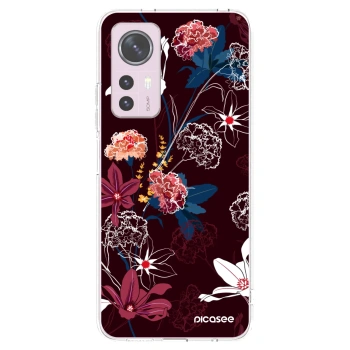 Picasee Xiaomi 12 Hülle - Transparentes Silikon - Dark Meadow